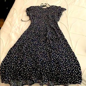 Dark blue open back Urban outfitters dress NWT